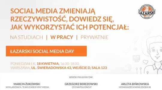 Startuje Łazarski Social Media Day 