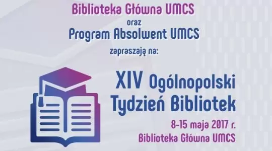 UMCS zaprasza na XIV Ogólnopolski Tydzień Bibliotek