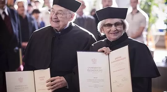 Prof. Krystyna Zachwatowicz-Wajda i Andrzej Wajda doktorami honoris causa Uniwersytetu Pedagogicznego