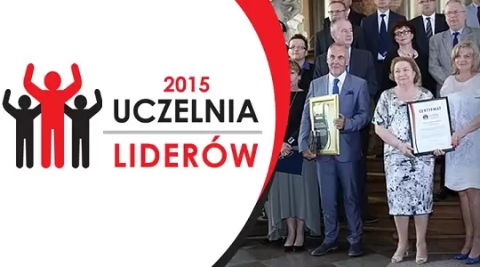 KWSPZ wyróżniona certyfikatem „Uczelnia Liderów”!