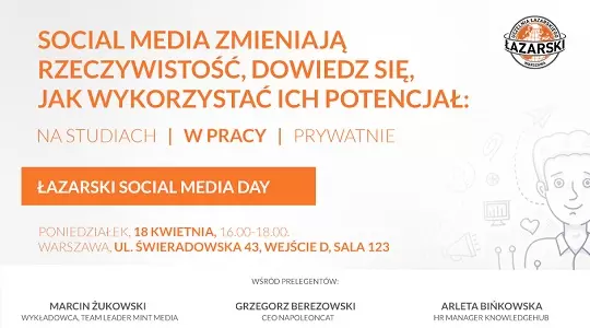 Startuje Łazarski Social Media Day