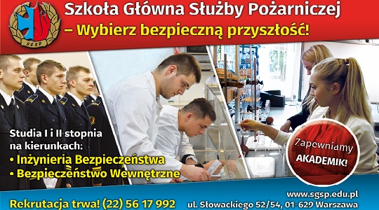 Studiuj bezpieczeństwo u najlepszych! - Rekrutacja w SGSP trwa!