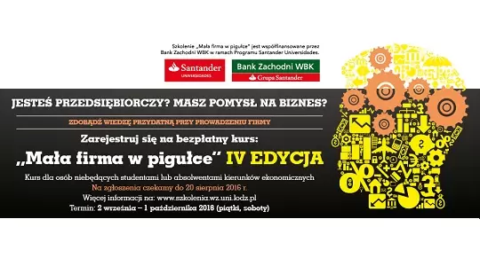 „Mała firma w pigułce” na Wydziale Zarządzania UŁ Bezpłatny kurs dla nieekonomistów – rekrutacja ruszyła