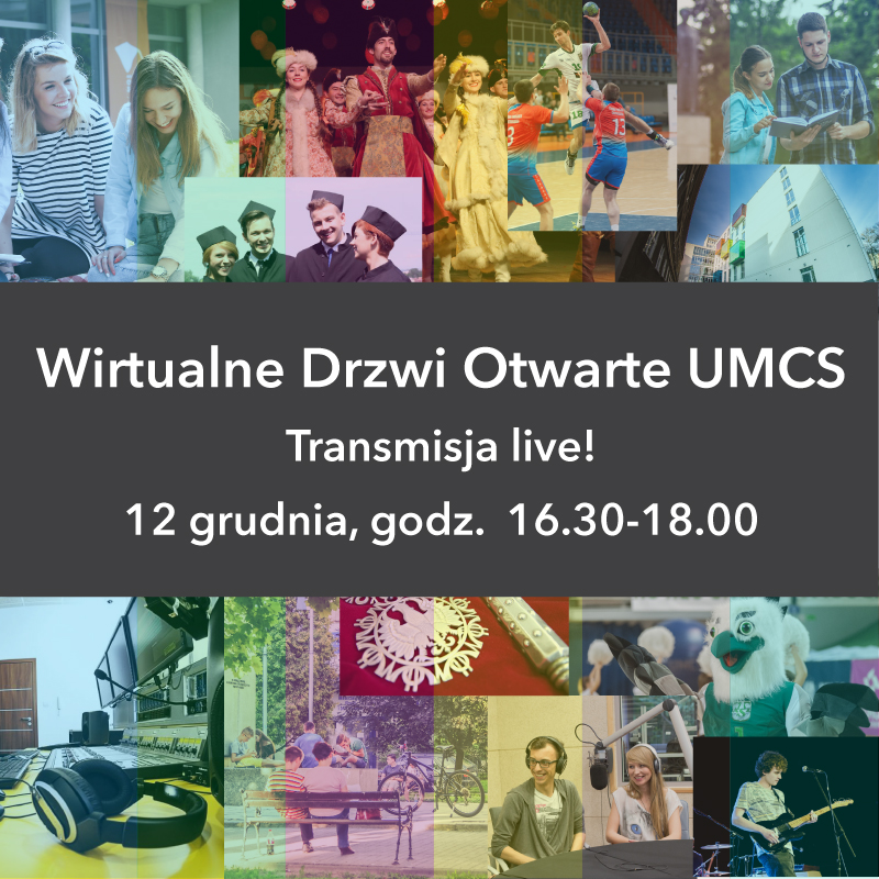 Informacja o wirtualnych drzwiach otwartych UMCS