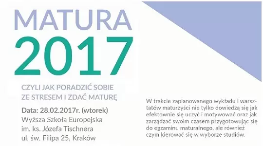 Jak skutecznie poradzić sobie z przedmaturalnym stresem i zdać maturę? Warsztaty dla maturzystów w WSE