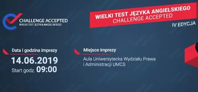 Trwają zapisy na Wielki Test Języka Angielskiego „Challenge Accepted”