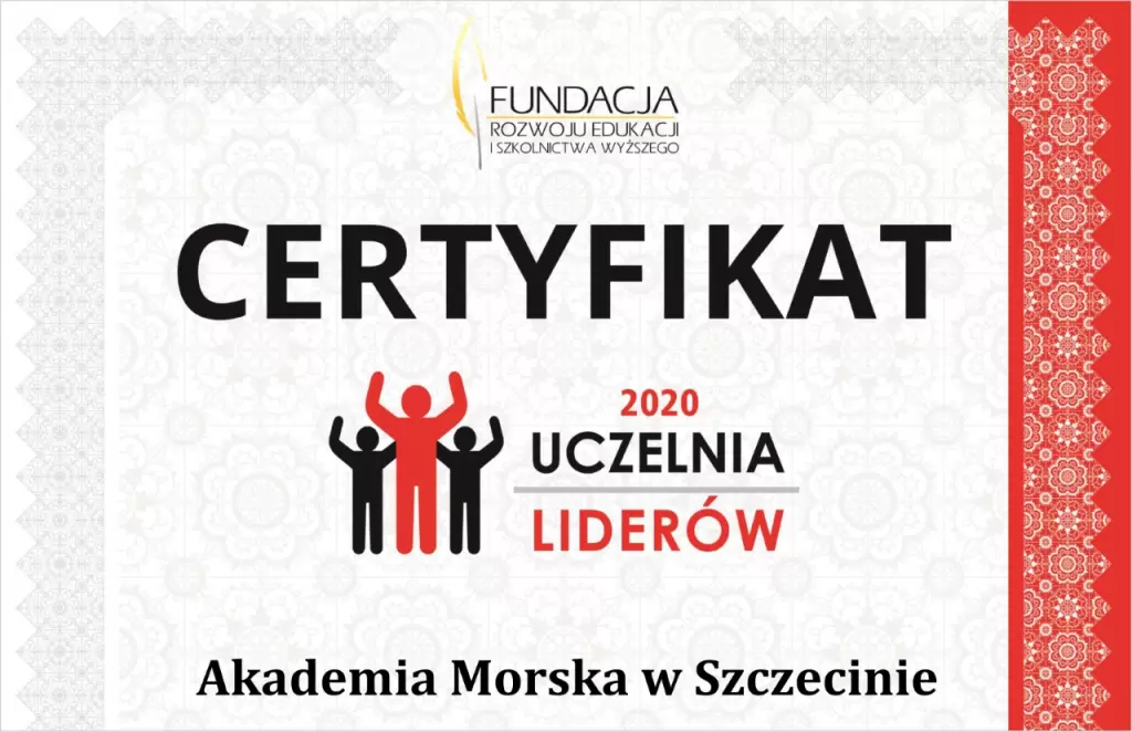 Akademia Morska w Szczecinie z nagrodą PRIMUS i certyfikatem Uczelnia Liderów