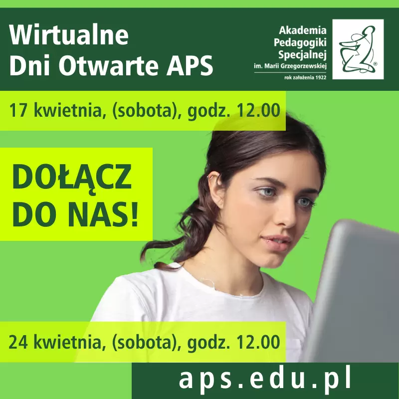 Wirtualne Dni Otwarte w Akademii Pedagogiki Specjalnej im. Marii Grzegorzewskiej 