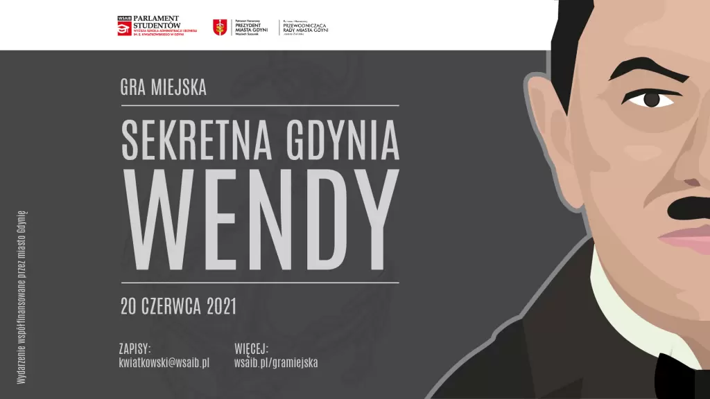 Gra miejska - Sekretna Gdynia Tadeusza Wendy - w Wyższej Szkole Administracji i Biznesu im. Eugeniusza Kwiatkowskiego w Gdyni