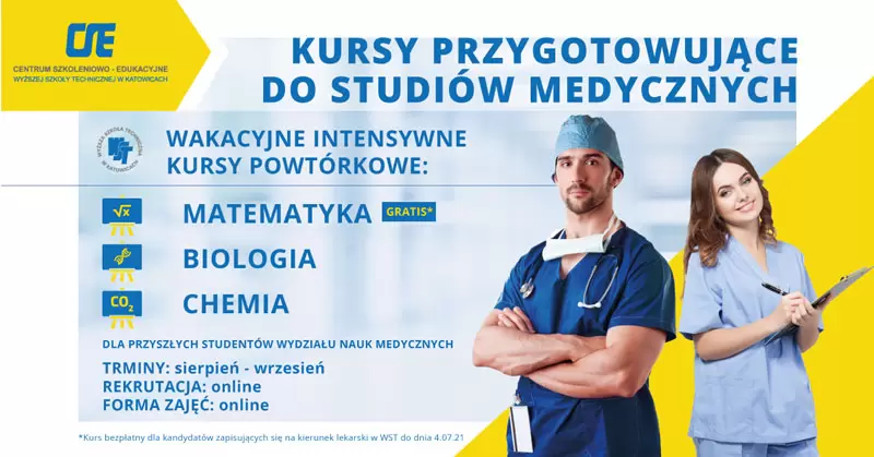 Kursy przygotowujące do studiów medycznych w Wyższej Szkole Technicznej w Katowicach