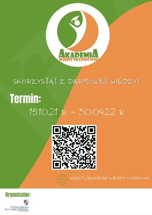 Akademia Wiedzy o Zdrowiu - projekt Wyższej Szkoły Inżynierii i Zdrowia w Warszawie