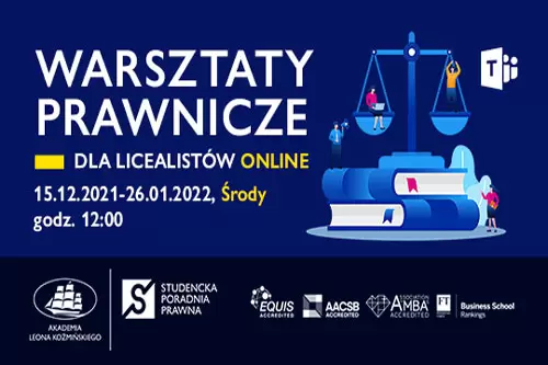 RUSZA TRZECIA EDYCJA WARSZTATÓW PRAWNYCH DLA LICEALISTÓW