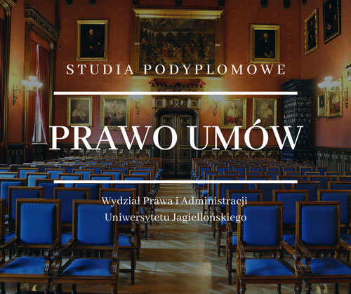 Prawo umów w obrocie konsumenckim i profesjonalnym – studia podyplomowe na UJ