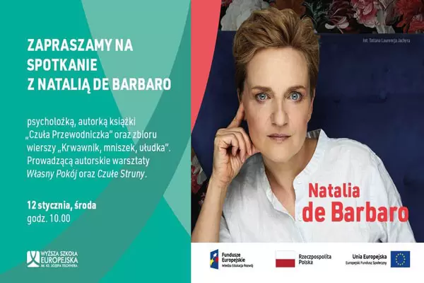 WYŻSZA SZKOŁA EUROPEJSKA ZAPRASZA NA SPOTKANIE Z MISTRZYNIĄ – NATALIA DE BARBARO