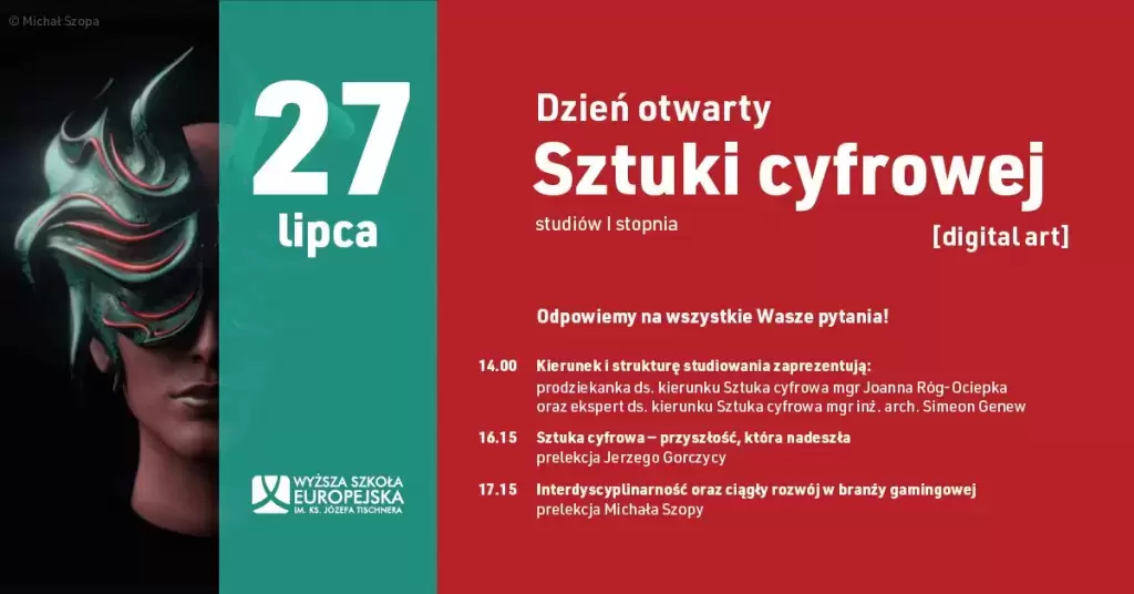 Dzień Otwarty Sztuki Cyfrowej w WSE w Krakowie!