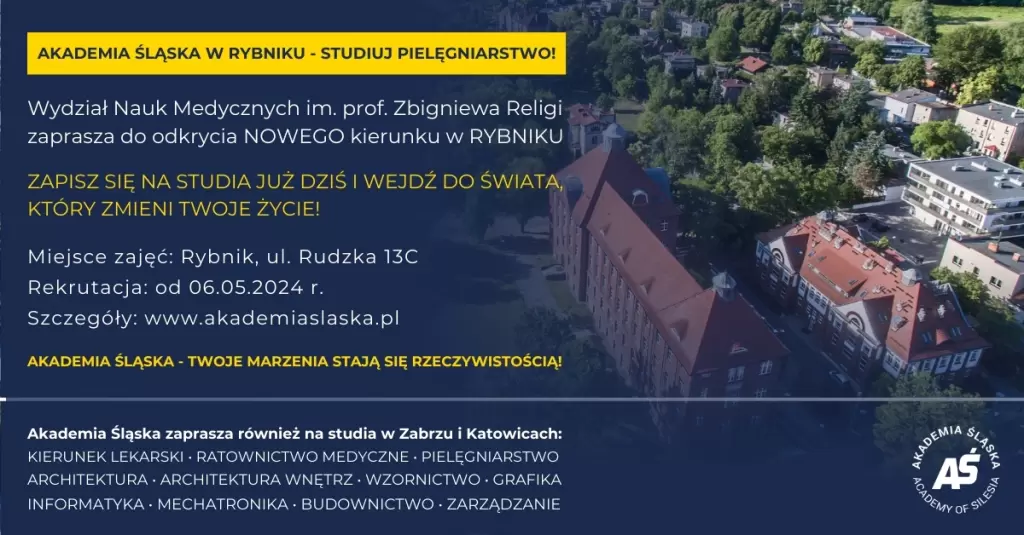 AKADEMIA ŚLĄSKA W RYBNIKU – STUDIUJ PIELĘGNIARSTWO!