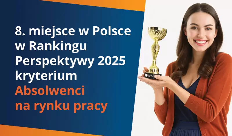 MWSLiT WE WROCŁAWIU W PIERWSZEJ DZIESIĄTCE NAJLEPSZYCH UCZELNI WEDŁUG RANKINGU PERSPEKTYWY 2025, KRYTERIUM ABSOLWENCI NA RYNKU PRACY