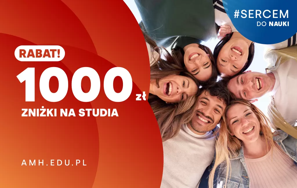 Bezpłatny e-book + 1000 zł zniżki na studia w AMH – tylko do 31 sierpnia!