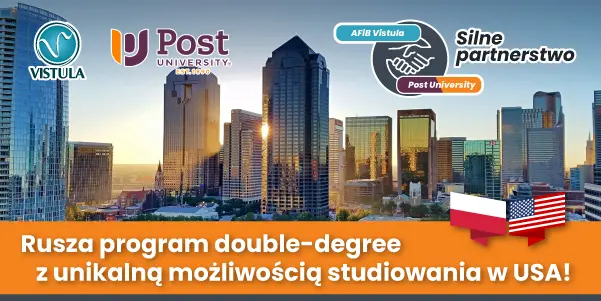 Podwójny dyplom Vistula University i Post University (USA) – dwa dyplomy w cztery lata