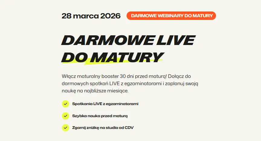 Przygotuj się do matury z Collegium Da Vinci!