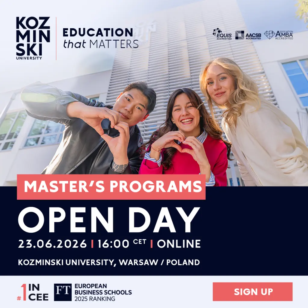 Kozminski University Online Open Day for Master's Programs