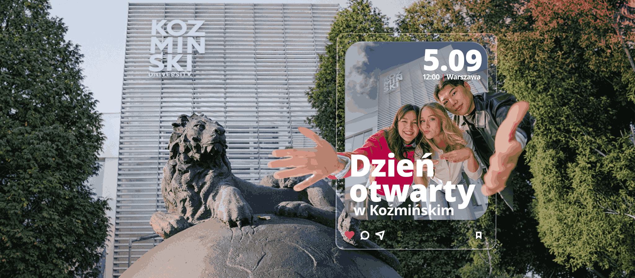 Baner dni otwartych - Akademia Leona Koźmińskiego