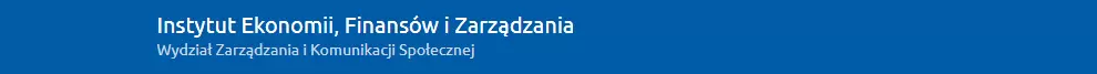 UNIWERSYTET JAGIELLOŃSKI - INSTYTUT EKONOMII I ZARZĄDZANIA (ECON UJ)