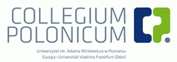 Logo Collegium Polonicum (CP) w Słubicach Uniwersytet im. Adama Mickiewicza w Poznaniu
